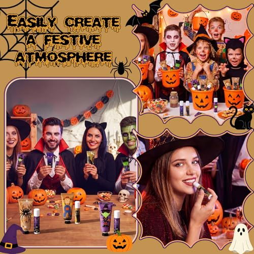 Halloween Hand Cream & Lip Balm Gift Set, 12-Piece