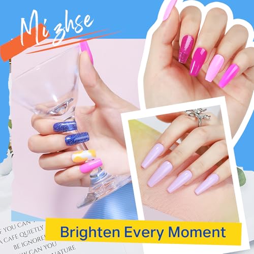 MIZHSE Quick Dry Nail Polish Set, 24 Colors - Fast Drying