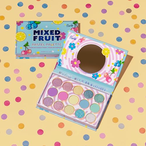 Rude Cosmetics Mixed Fruit Palette - 15 Pastel Eyeshadows