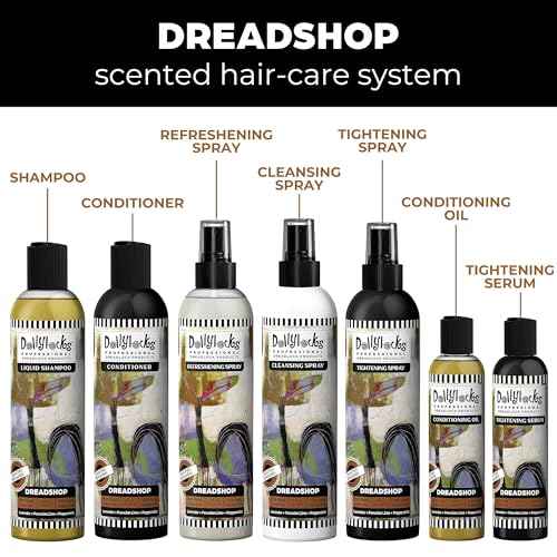 Dollylocks Dreadlock Tightening Spray for Locs - Dreadshop - Strengthen, Tame Frizzy Dreads, Residue-free for Loose Hair, 8oz