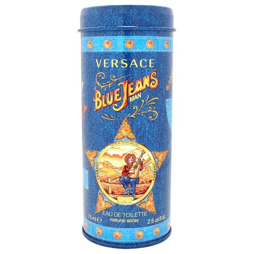 Versace Blue Jeans Eau De Toilette Cologne Spray for Men, 2.5 oz