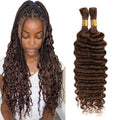 #4 Brown Virgin Hair Braiding Bundle 16 Inch 100g