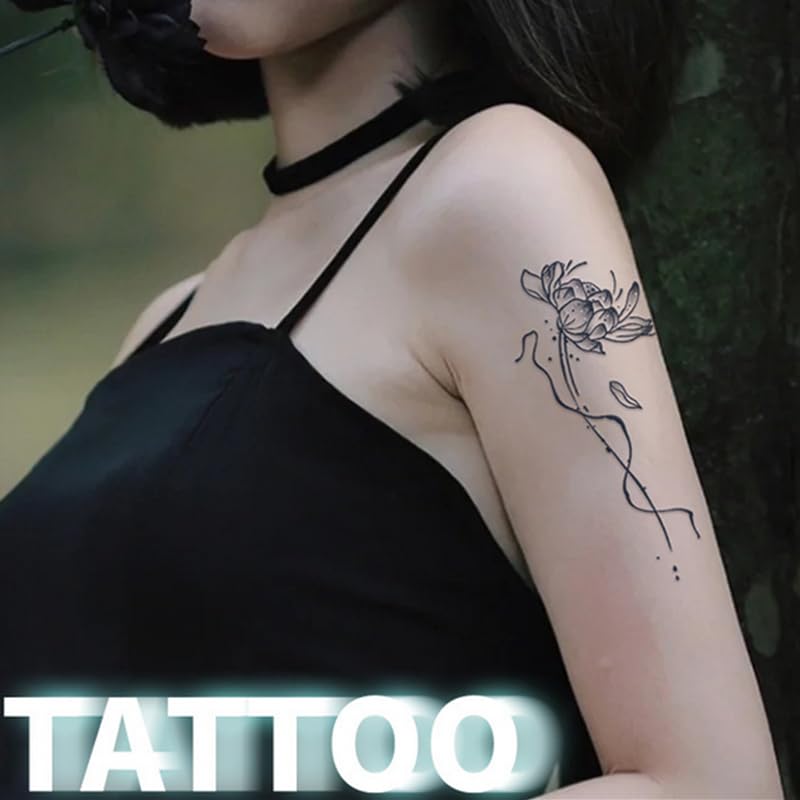 Semi-Permanent Tattoo Stickers - 12 Sheets, 1-2 Week Wear