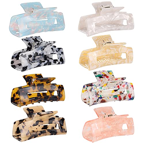8 Pack Hair Claw Clips for Women 3 Inch
