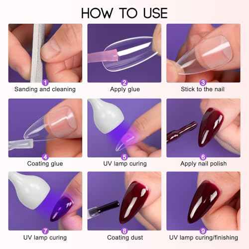 AORAEM LED Nail Lamps 3W Flexible Gooseneck Lamp Quicky Dry Nail Manicure Dryer Gel Polish Curing Light Plug Play Portable Flash Cure Light for Gel Nails Home DIY Professional Nail Tools White