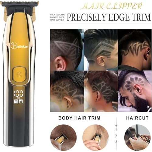 Hatteker Foil Shaver Bald Head Shaver Electric Shaver Razor for Men Precision Trimmer Beard Clipper Triple Blades Waterproof Cordless