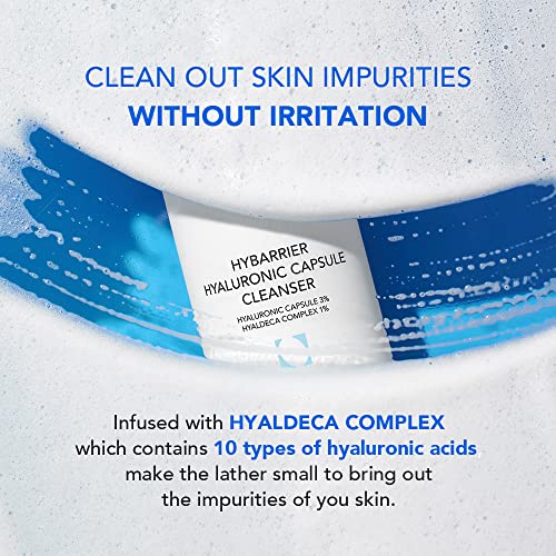 [SKIN&LAB] Hybarrier Hyaluronic Capsule Cleanser| Daily Gel Cleanser Infused with Hyaluronic Capsule and Hyaldeca Complex | For All Skin Types | 6.76 fl.oz