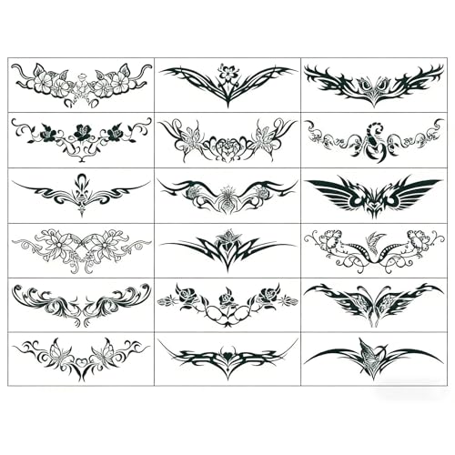 18 Sheet Y2K Temporary Tattoos | Waterproof Plant-Based Ink