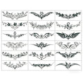 18 Sheet Y2K Temporary Tattoos | Waterproof Plant-Based Ink