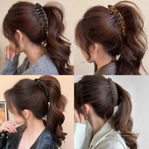 Banana Hair Clips for Women - 4 Pack Claw Clips