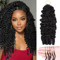 Miracle Invisible Knots Feather Crochet Hair 20" 55g Human Hair