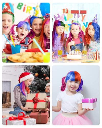 Hair Chalk Comb for Girls - Washable Temporary Hair Color