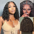 ISEE Glueless Bob Wig Human Hair Water Wave 10"