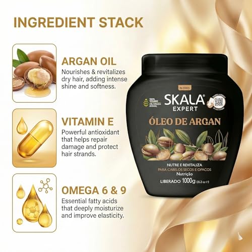 SKALA Moroccan Argan Oil 32oz - Nourishing Hair Treatment