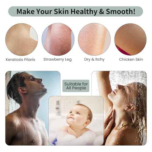 4PCS Magic Exfoliating Bath Sponge for Body, 3D Super Soft Exfoliate Body Scrubber, Reusable Handheld Shower Brush Remover Dead Skin for Adults Women Men Cleansing Skin No Silicone Net Sponge