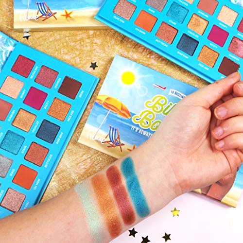 RUDE Bikini Bottom 18-Color Eye Shadow Palette - Vegan