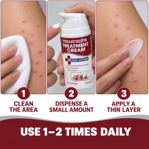 Folliculitis Cream with 5% Benzoyl Peroxide for Bump Relief - 3.53 Fl Oz