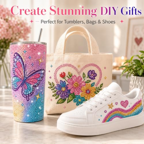 JIVVEXO Rhinestone Bedazzling Kit with 42,000 Gems, 40 Colors & Tools