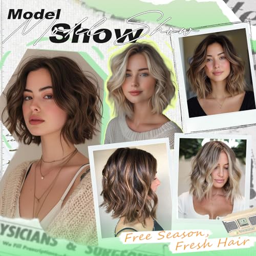 NOSTALGIA 14" Blonde Ombre Wavy Bob Wig | Shoulder Length