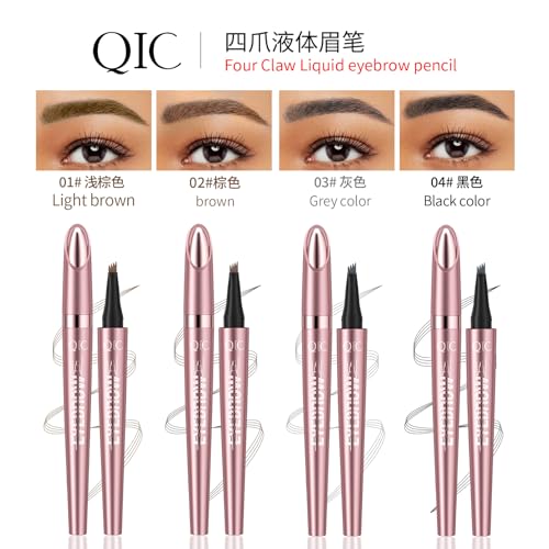 KCTAN Dark Brown Microblade Eyebrow Pen Waterproof Long-Lasting Natural Strokes
