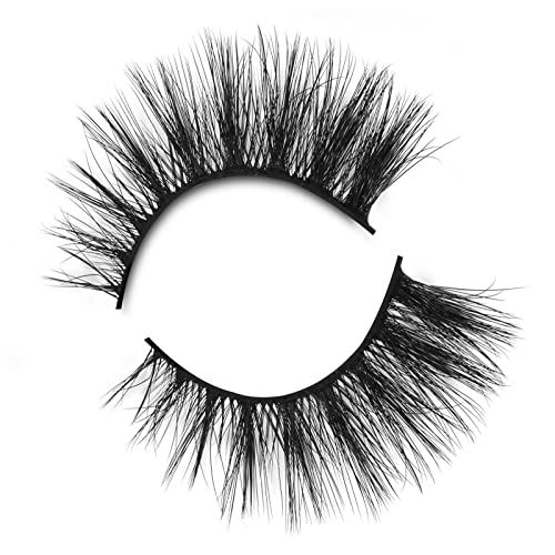 Onlyall 16MM Mink False Eyelashes - Natural Wispy Lashes