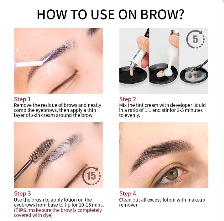 DATANSUN 5-in-1 Eyebrow & Eyelash Makeup Kit - 02 Brown, Waterproof & Long Lasting