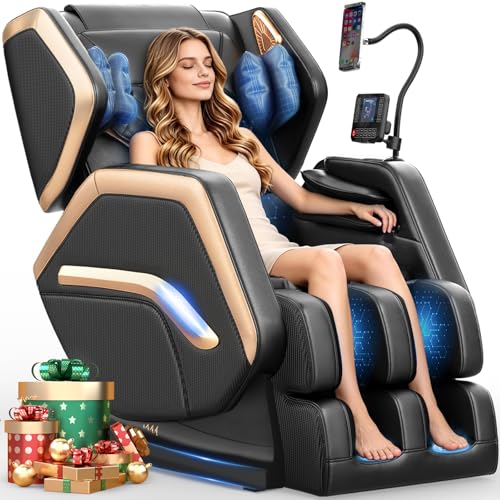 Zero Gravity Massage Chair - 10 Rollers, 8 Airbags, Heat & Bluetooth