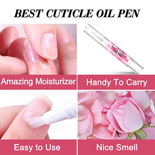 Natural Rose Cuticle Oil Pen for Nail Care & Growth - 5ml - 1 Pack