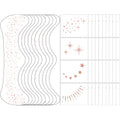 50 Pcs Glitter Freckle Face Tattoo Patches - Rose Gold