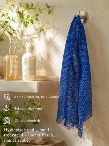 African Net Sponge 4 Pack - 45" Exfoliating Bath Scrubber