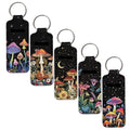 5 Pc Women's Chapstick Holder Keychain Clip Set