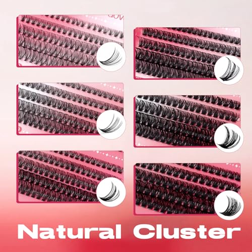 FADVAN Lash Clusters Kit 30D-100D Wispy Volume Extensions 10-16mm