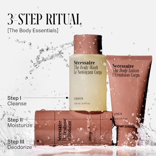 Nécessaire Body Essentials Travel Set - Wash, Lotion & Deodorant