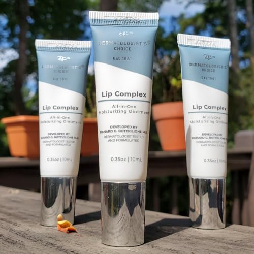 Dermatologist's Choice Lip Complex All-in-One Moisturizing Ointment for Dry, Aging Lips With Castor Oil, Vitamin E, and Evening Primrose Oil to Nourish and Protect Cracked Lips