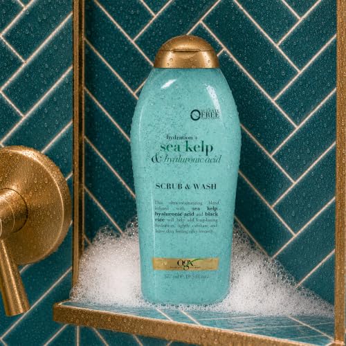 OGX Sea Kelp & Hyaluronic Acid Body Scrub, 19.5 Fl Oz