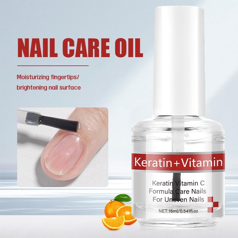 Keratin + Vitamin C Nail & Cuticle Oil for Strength