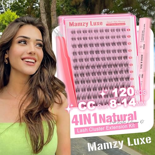 Natural Wispy Lash Clusters Kit 8-14MM with Glue & Tweezers