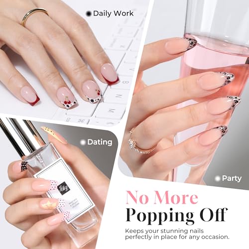 UNA GELLA Solid Nail Glue Gel 15ml UV/LED Lamp Curing