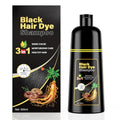 KINGMING Black Hair Dye Shampoo 3-in-1 for Gray Coverage 500ml