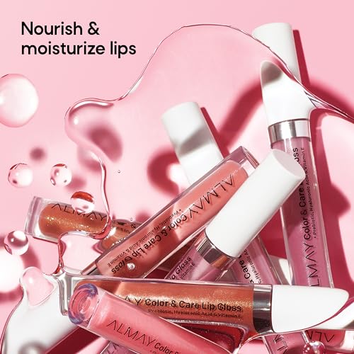 Almay Color & Care Hydrating Lip Gloss, Rose Glow