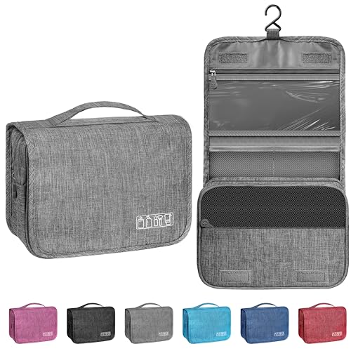 Hanging Toiletry Bag with Hook, Waterproof Travel Organizer