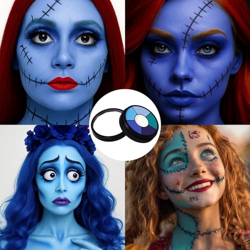 BOBISUKA 6-Color Washable Face & Body Paint for Cosplay