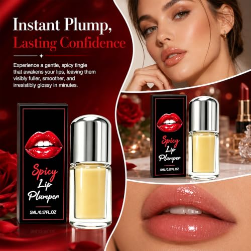 Eaton Kang Spicy Lip Plumper - Hydrating Glossy Lip Oil (2Pcs)