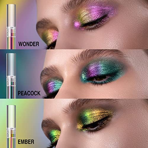 3-Color Multichrome Liquid Eyeshadow Set, 12H Waterproof