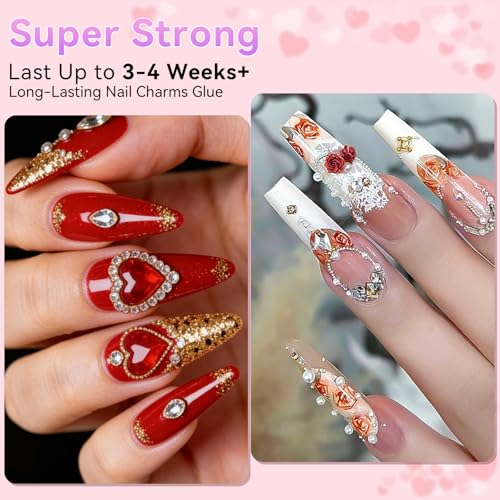 Makartt Rhinestone Glue for Nails - UV Gel Nail Gems Adhesive 30ml