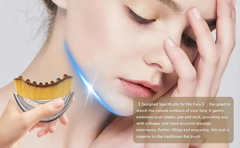 Lymphatic Contour Face Brush for Skin Care & Massage - OVQ