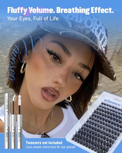 Wispy Lash Clusters Kit - 144pcs C Curl Volume Eyelashes