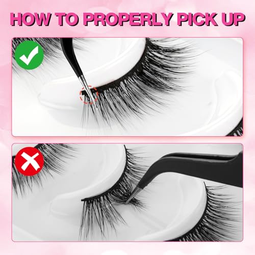 14 Pairs Natural Wispy False Eyelashes - Waterproof Mink Lashes