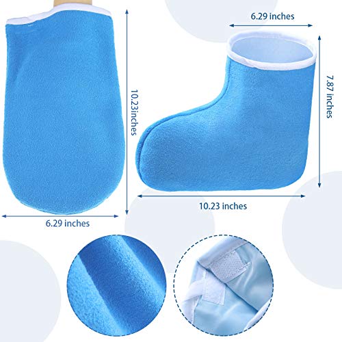 Paraffin Wax Bath Kit - Terry Cloth Spa Mitts, Booties & Liners (204 Pcs)