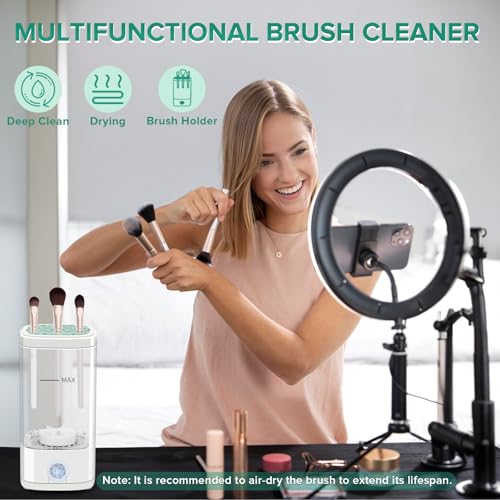 Electric Makeup Brush Cleaner & Dryer - Portable Type-C Tool